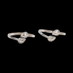 Pair of Pure Silver Toe Rings | Adjustable Toe rings