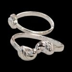 Pair of Pure Silver Toe Rings | Adjustable Toe rings