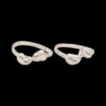 Pair of Pure Silver Toe Rings | Adjustable Toe rings
