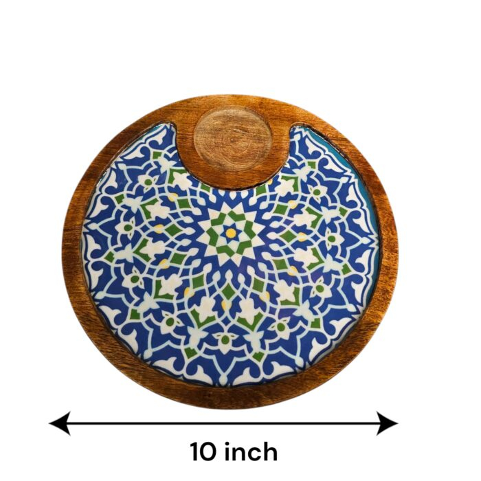 Dimensions of the 1 bowl round platter