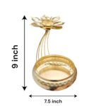 Dimensions of the Lotus Diya with urli bowl for Diwali Decorations