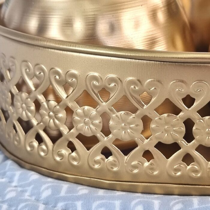 Close up of Metal Tray