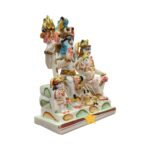 Shiv Parivar Idol - White - 7.5 Inches | Composite Marble - Image 3