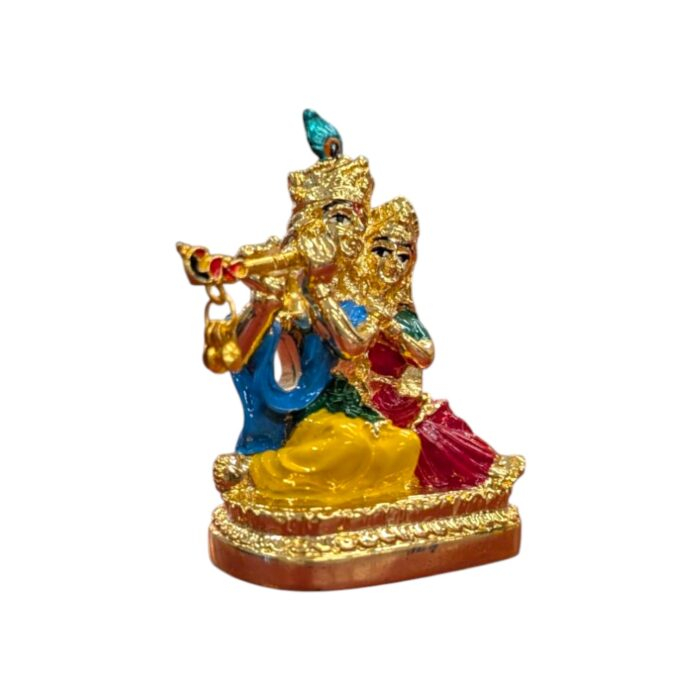 Close up of small Radha Krishna Statue - Perfect Diwali Gift