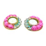 Side profile view of rose Diya | Best Diwali Decor in Canada