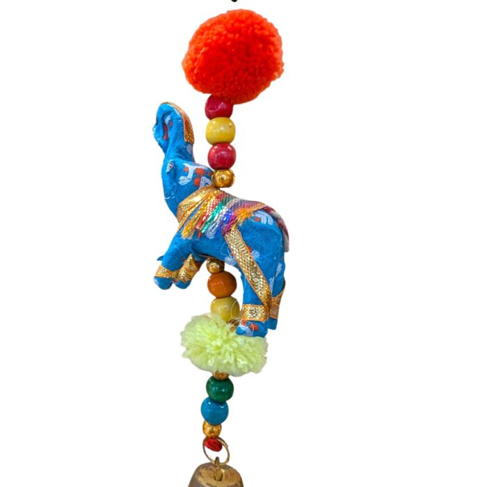 Closeup of elephant hanging for Diwali Decor