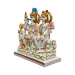 Shiv Parivar Idol - White - 9.5 Inches | Composite Marble - Image 4