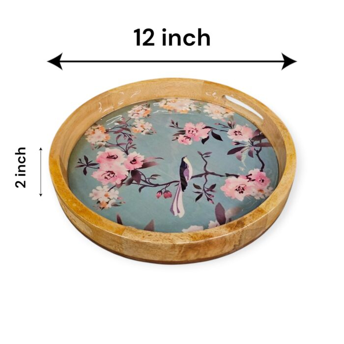 Dimensions of the small tray | Wooden serving tray set | Great Diwali Gift