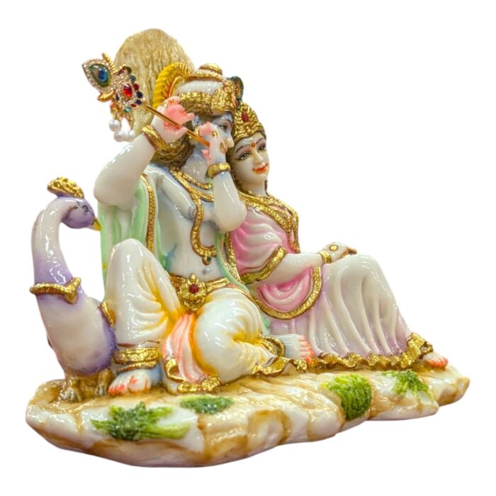 Radha Krishna - 12 inch wide | Composite marble - Image 3