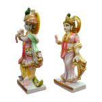 Side profile view of Radha Krishna Statue