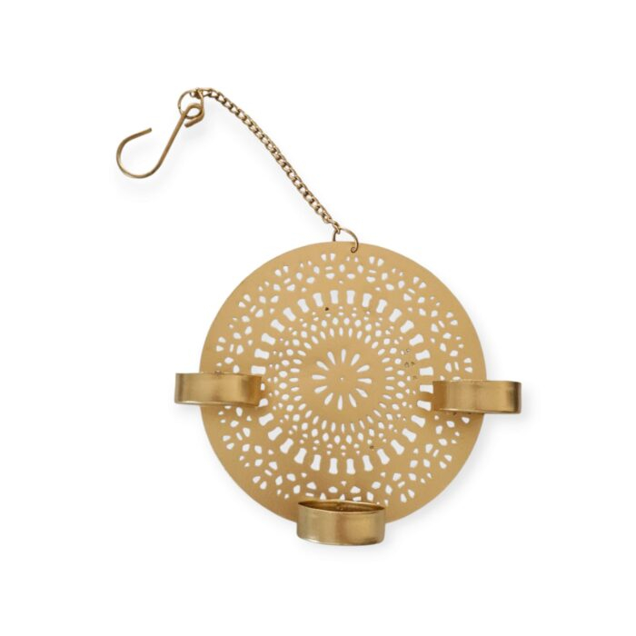 Hanging Diya - Flower | Tea light Candle Holder | Diwali Decor