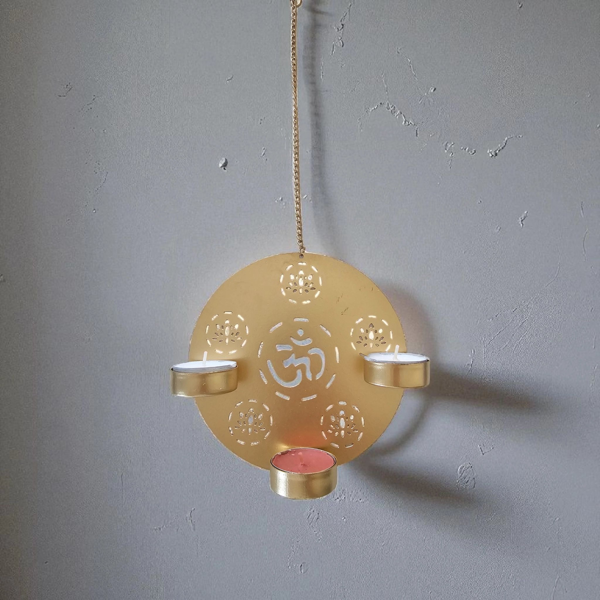 Unique hanging diya with Om