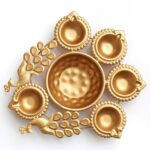 Peacock urli with Diya | Diwali Decorations