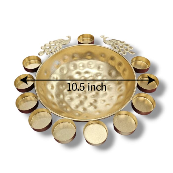 Dimensions of Urli Bowl with gold finish