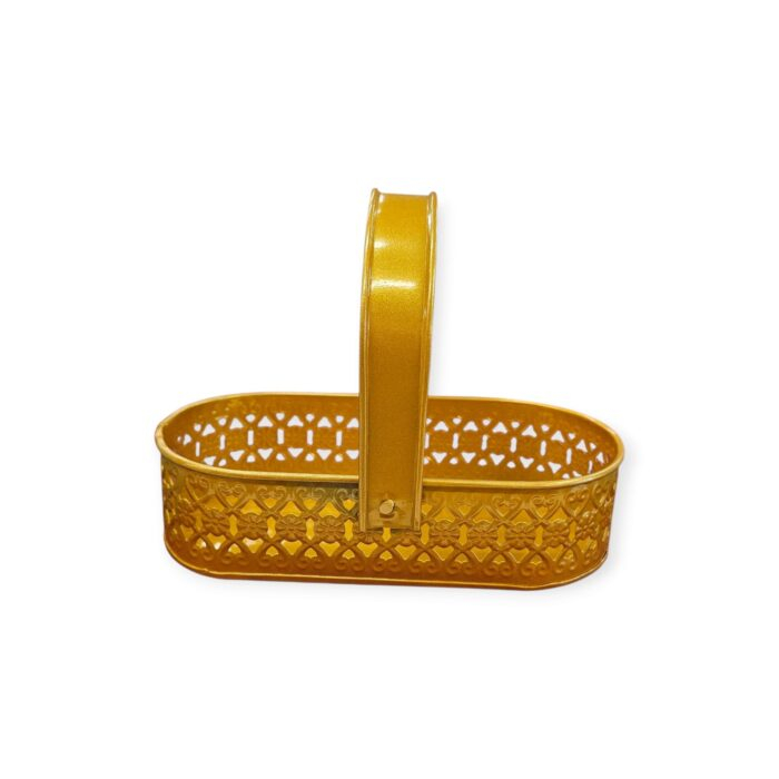 Metal Tray along with 2 metal Jar set