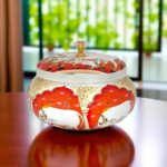 Pichwai Art Metal Container with Lid - Colorful Indian Traditional Design for Home Decor