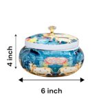 Dimensions of Pichwai art metal container for Diwali Gift