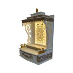Side profile view of Pooja Mandir for home