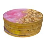 Set of 6 coasters | Elegant resin coasters