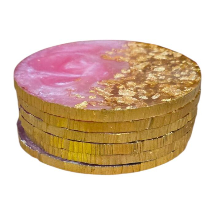 Set of 6 coasters | Elegant resin coasters