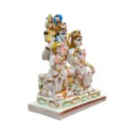 Shiv Parivar Idol - White - 9.5 Inches | Composite Marble - Image 3