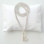 Diamond cut Sphatik crystal Japa Mala with 108 beads