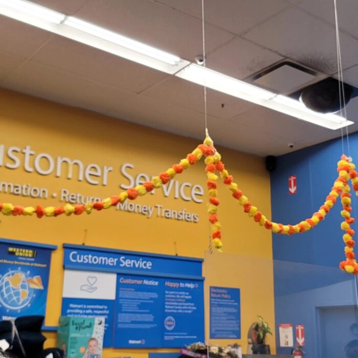 flexible use for wrapping, hanging, or accenting spaces | Marigold string in walmart for Diwali Decor