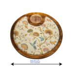 Dimensions of the 1 bowl snacks serving platter | Diwali Gift Idea | Christmas Gift