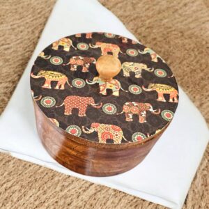 Wooden Roti Box - Mexican Tortilla holder | Unique handmade Gift for Diwali