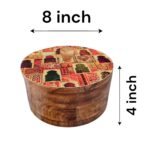 Dimensions of Wooden Roti Box - Mexican Tortilla holder - Jharoka