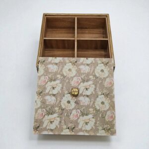 functional 4 partition dry fruit box with stylish lid