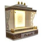 Side profile view of this home temple