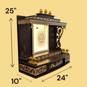 Dimensions for Large Pooja Mandir for home