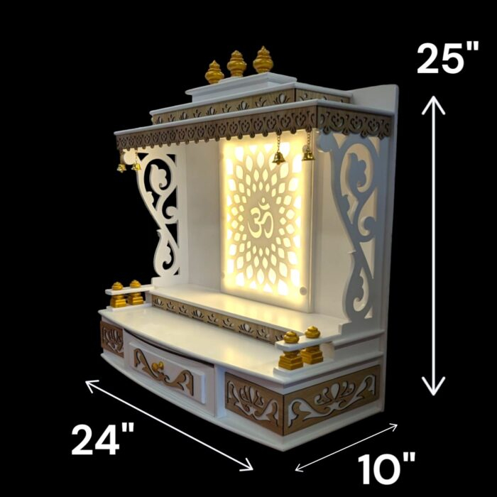 Dimensions for Large Pooja Mandir for home