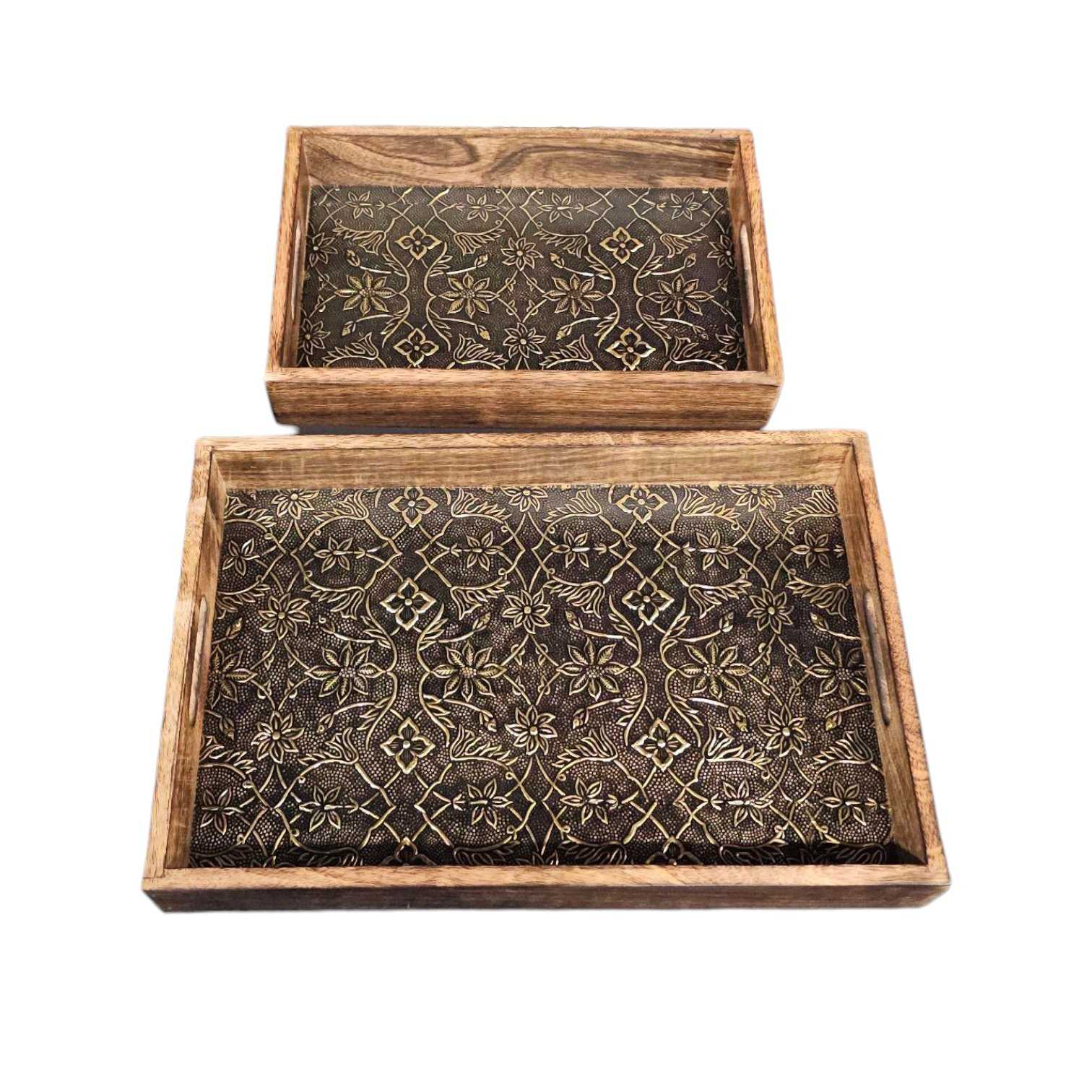 Wooden serving tray set | Mango wood