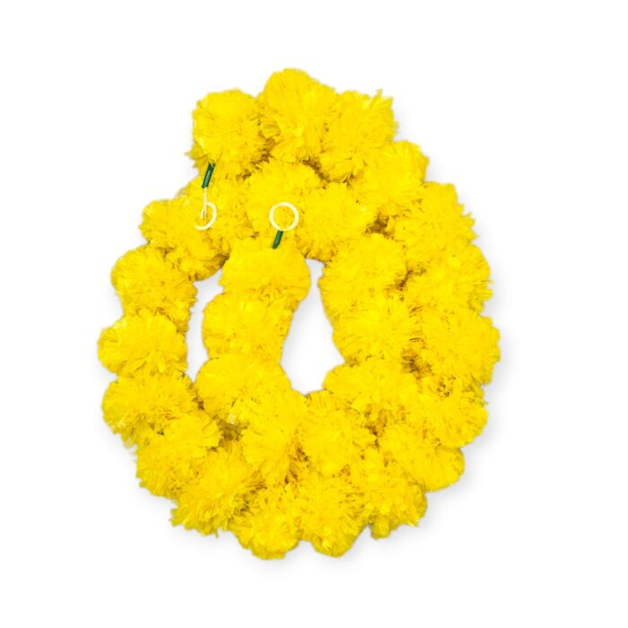 Yellow marigold string | Heavy flowers | 48 inch | 5 pc set