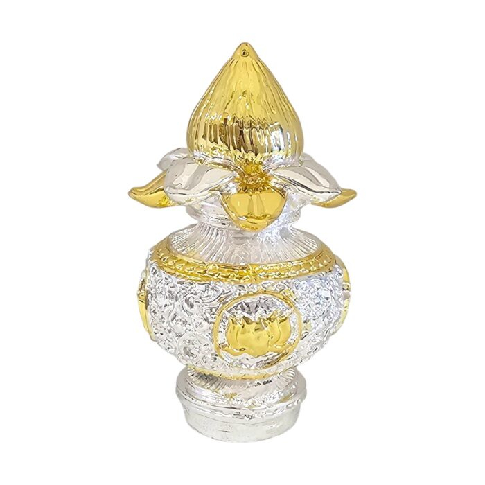 Auspicious Vastu Kalash - Pure Gold and Silver Plated | Dual tone finish - Image 4