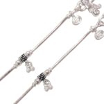 Pair of Pure Silver Anklet - 5 inch | Pure Silver Anklet for Baby - Image 2