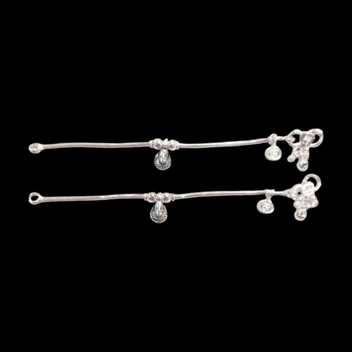Pure Silver Anklet pair - 5 inch | Pure Silver Anklet for Baby