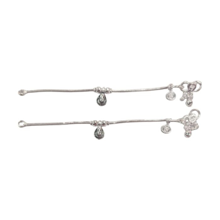 Dimensions of Pure silver anklets