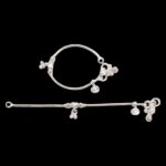 Pair of Pure Silver Anklet - 5 inch | Pure Silver Anklet for Baby
