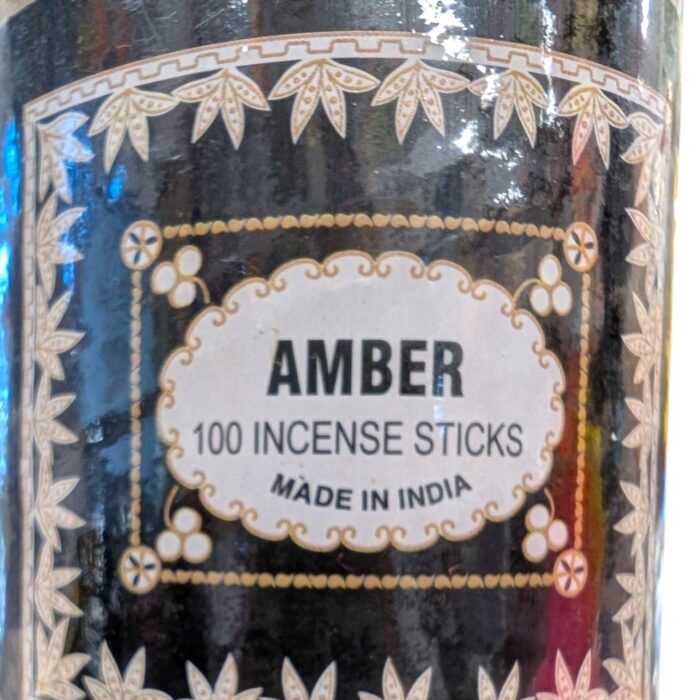 200 Hand-rolled Incense Sticks – Amber | Set of 2 Boxes with 200 agarbatti Sticks - Image 2