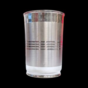 Pure Silver Glass | 3.1 inch pure silver glass