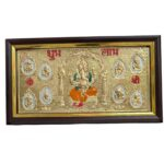 Gold foil Embossed Asht Vinayaka Photo Frame