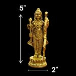 Dimensions of Brass Ram Lalla Idol