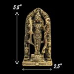 Lord Ram Lalla Brass Idol - 5.5inch - Image 2