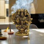 Brass Hanuman Statue - Panchmukhi | 3.5" Handmade Brass Idol