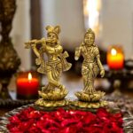 Brass Radha Krishna - 5inch