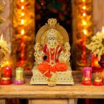 Pure gold plated Lakshmi Idol | Lakshmi on Throne | Great Diwali Gift and Decor