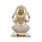 Back profile view of 9 inch idol of Lakshmi ji